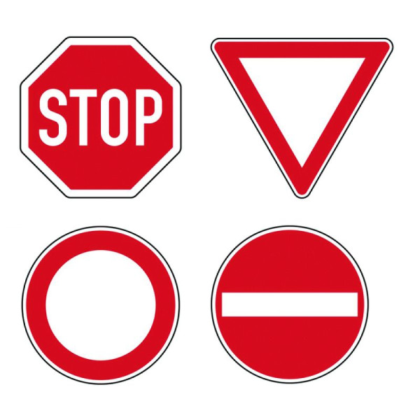 Stein HGS HGS vloerveiligheidsbord - buitenverkeersbord, voorrang geven!, 900 mm, 36333-03
