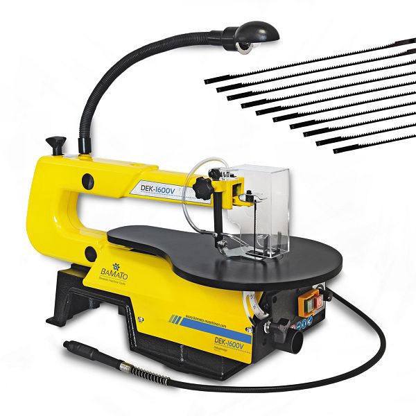 BAMATO figuurzaag DEK-1600V incl. 10 zaagbladen, DEK-1600V