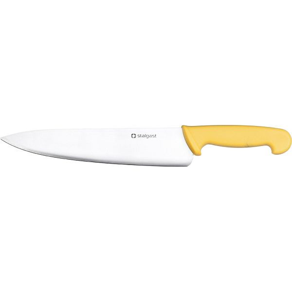 Stalgast-koksmes, HACCP, geel handvat, roestvrijstalen lemmet 25 cm, MS0933250