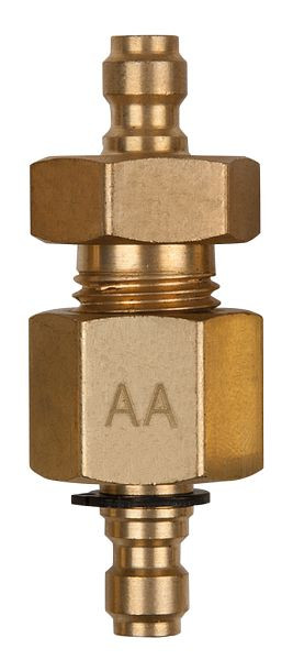 KS Tools dubbel adapterstuk M14x1,5 binnen- en buitendraad en 3/8" slangaansluiting, 150.2347