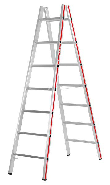 HYMER-sportladder, van beide zijden toegankelijk, 2x7 sporten, lengte 2,05 m, 402314