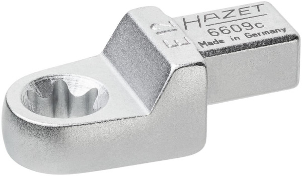 Hazet insert TORX® ringsleutel, insert vierkant 9 x 12 mm, buiten TORX® profiel, E12, 6609C-E12