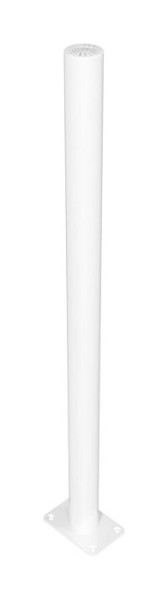 Schake verkeersbeveiligingsroostersystemen, steunpalen voor plugbevestiging, met afdekkap, lengte: 1000 mm, thermisch verzinkt en wit gecoat, 419_601B