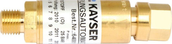 ELMAG terugslagbeveiliging voor stookgas (propaan/acetyleen), inlaat: IG 3/8' links / uitlaat: AG 3/8' links, 55186