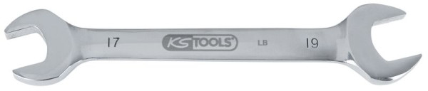 KS Tools RVS dubbele steeksleutel, 19x22mm, haaks, 964.2211
