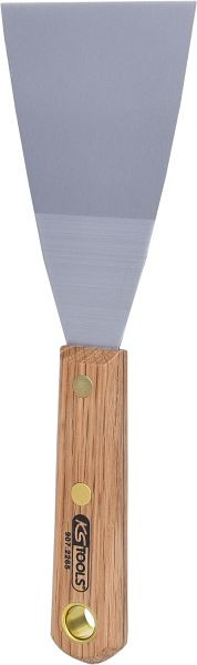 KS Tools roestvrijstalen spatel, 75 mm, met houten handvat, 907.2265