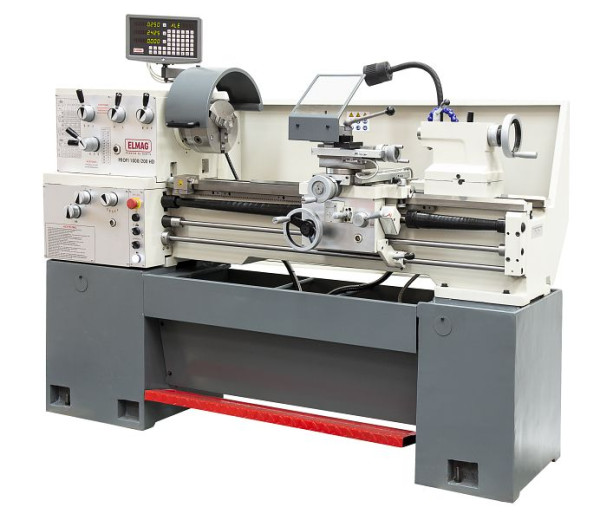 ELMAG universele draaibank, PROFI 1000/200 HD incl. RÖHM klauwplaat incl. spantang 3-assige positie-indicator 'SINO' incl. snelwissel stalen houder 'Set', 88167