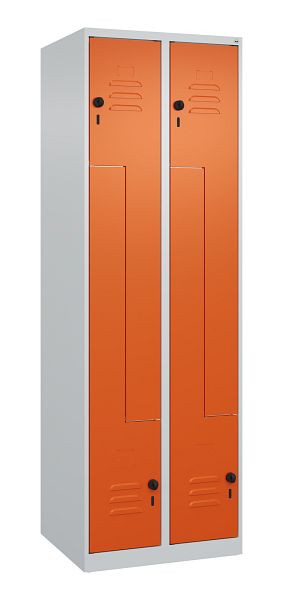 C+P Z-Spind Classic PLUS, 4 Abteile, 1850x600x500mm, 7035/2004, Drehriegel, 080003-204 S10030