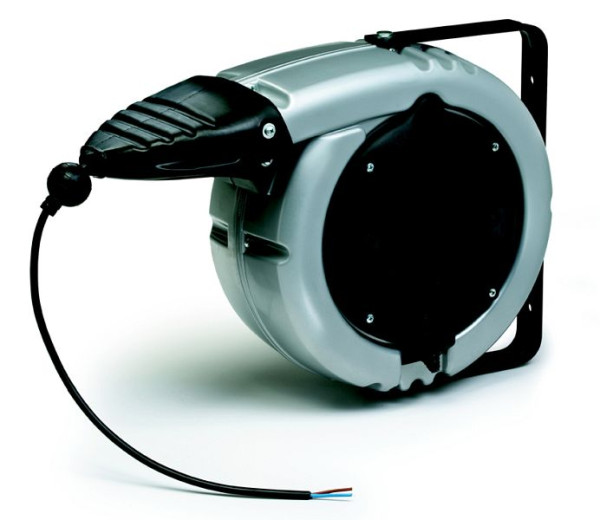 Ebinger kabelhaspel PR-L, aluminium behuizing, hot-coated 17m kabel H05VV-F 5x1.5mm² Beschermingsklasse IP 43 max. 1.5 / 2.2KW, 2.401.018