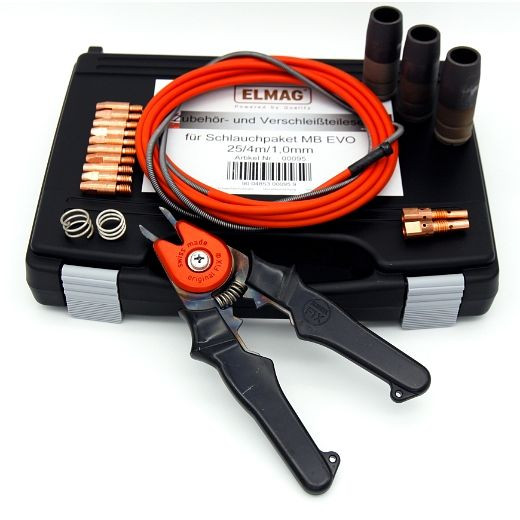 ELMAG accessoires en slijtdelenset, voor slangenpakket MB EVO 25/4m/1,0 mm, 00095