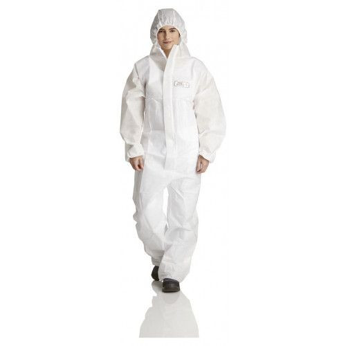 ProSafe 1 overall, capuchon, antistatisch, wit, maat 2XL, VE: 50 stuks, PS1-2XL