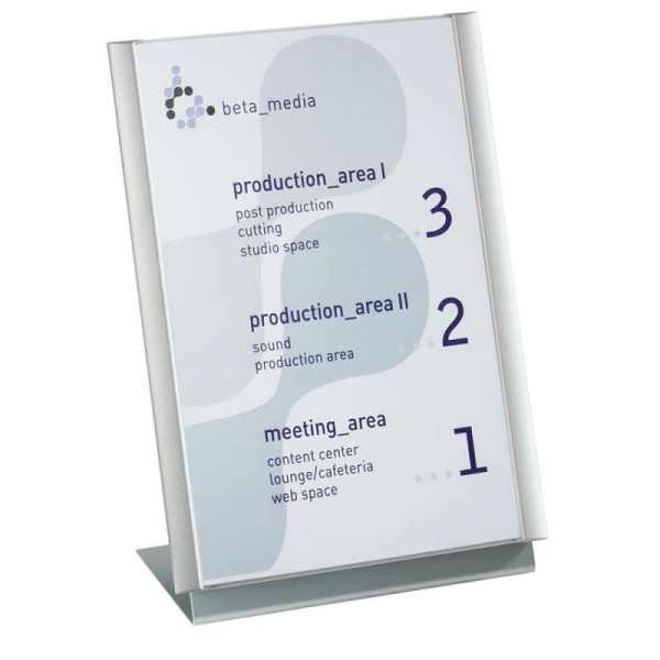 Stein HGS HGS tafelstandaard -Atlantic-, met informatiebord DIN A4, 208x307x120mm, at1610