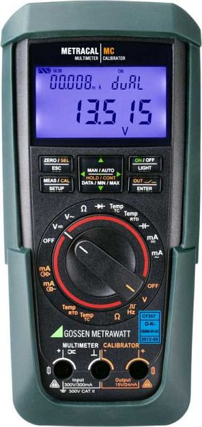 Gossen Metrawatt universele kalibrator met simulator en multimeter - "2 in one" METRACAL MC, M245A