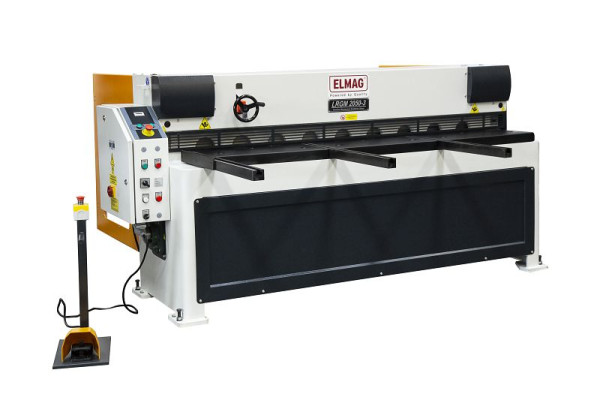 ELMAG mechanische plaatschaar, model LRGM 2550-2,5 mm, handmatige achteraanslag, 81337