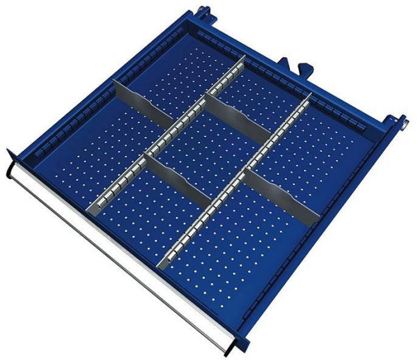 KLW scheidingsmateriaalset voor lades vakhoogte 75 mm in SEA kast, kastmaat 572 x 605 mm B x D, SEA-B05-042