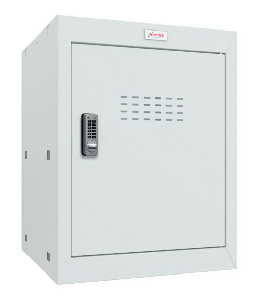 Phoenix CL-serie maat 2 kubuskast in lichtgrijs met elektronisch slot, CL0544GGE