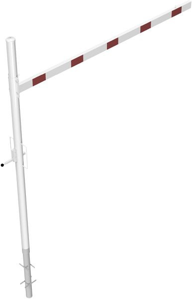 Schakehoogtebegrenzer, draaibaar voor inzetting in beton, dwarsbuislengte: 3000 mm, voor hangslot, voor inzetting in beton, 417_301VB