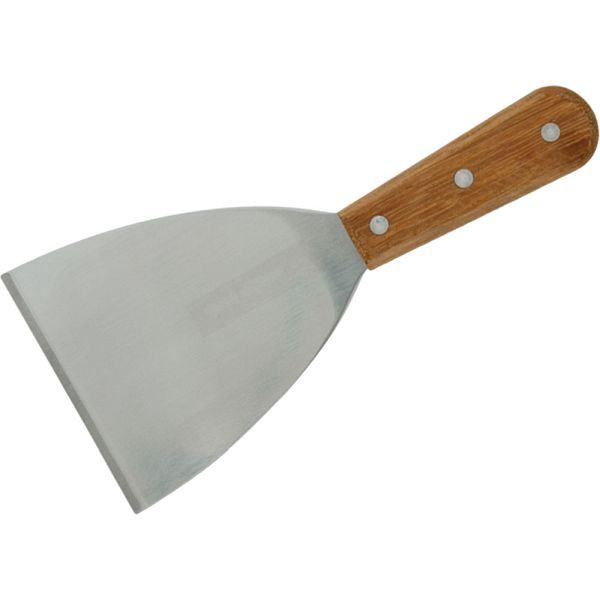 Stalgast spatel met houten handvat, roestvrij staal, lengte 22 cm, BK0606220