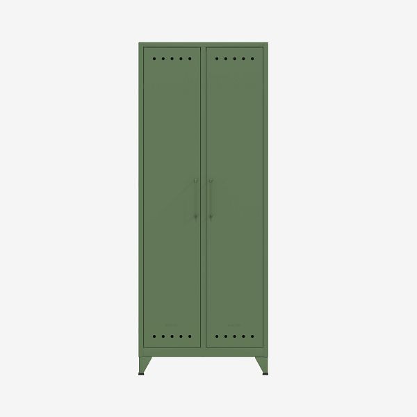 Bisley Fern Maxi kledingkast, met kledingroede en vaste plank, olijfgroen (623), FERMAX623