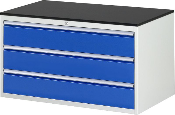 RAU ladekast serie 7000, B1145xD650xH640mm, laden: 3xH180mm, werkblad voorzien van melamineharscoating, dikte 19mm, 03-XXL3.0A-M.11