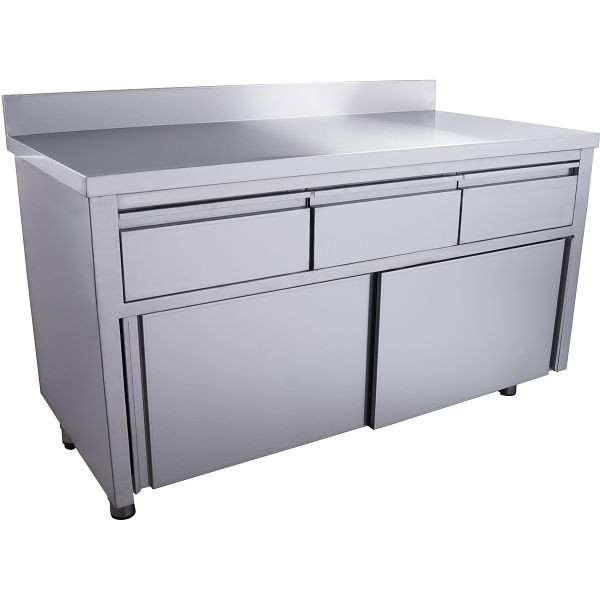 Saro schuifdeurkast - 3 laden 1400x700 mm achterwand, 700-2310