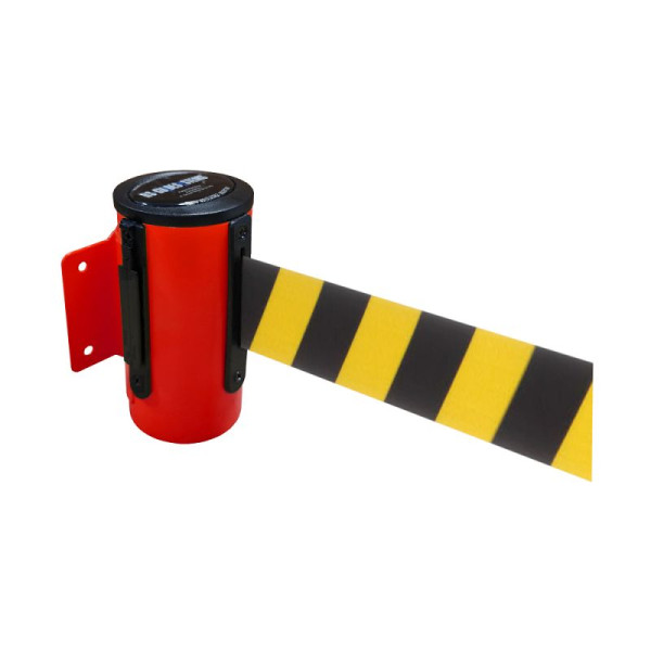 Stein HGS HGS wandbandcassette -P-Line Utility-, rood, zwart/geel diagonaal (gearceerd), met bandeindstuk (standaard), 12846d-1702