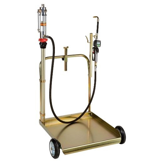 ELMAG DL oliedoseerapparaat, verrijdbaar PREMIUM OLIEPOMP, LICHTGEWICHT, incl. DL oliepomp POP 600/130, 2m slang & oliepistool met digitale teller, 33101