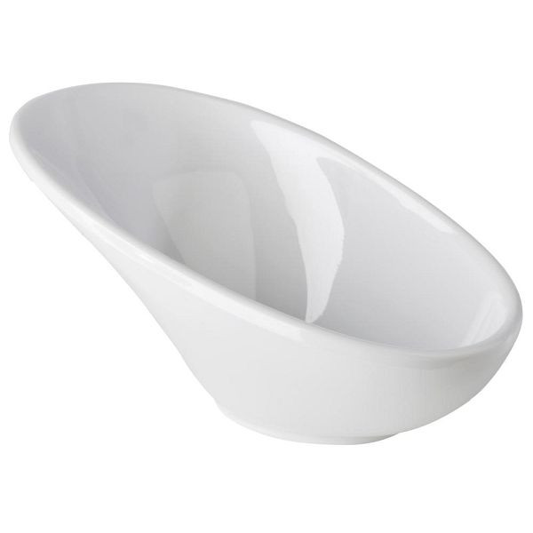 APS schalen "FRIENDLY", dipschalen, snackschalen, gemaakt van gerecycled plastic (PET), 11,5 x 6 cm, hoogte 5,5 cm, 0,04 liter, wit, verpakking van 12, 79040