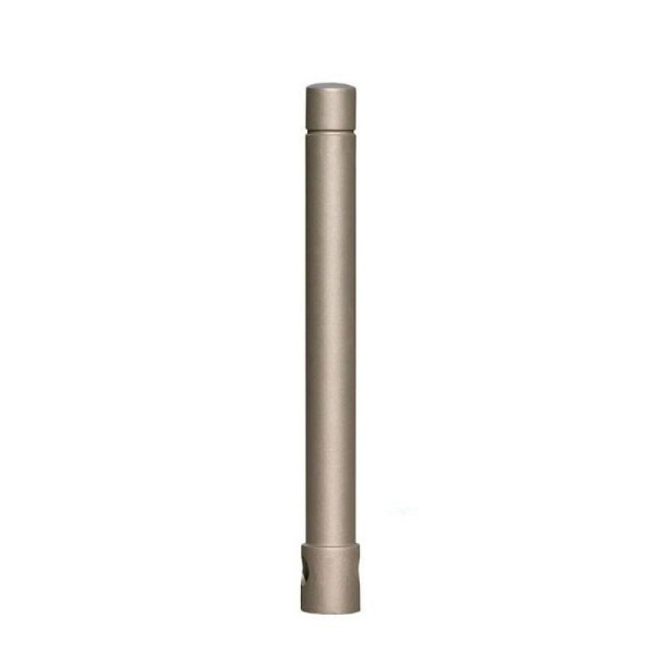 Stone HGS stijl tuinpaal -Neleus-, afneembaar met 3p technologie, zeshoekig slot onderaan, inclusief bodemhuls, RAL 3020 verkeersrood, 24904-02