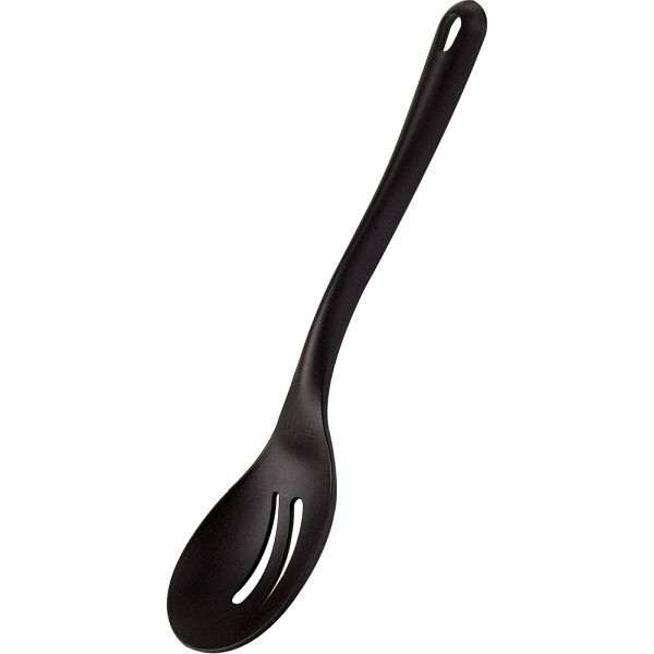 Stalgast geperforeerde opscheplepel, gemaakt van glasvezelversterkt materiaal, zwart, lengte 35 cm, KK0502350