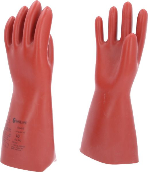KS Tools Elektriciensbeschermhandschoen met mechanische en thermische bescherming, maat 10, klasse 0, rood, lengte: 360 mm, 117.0087
