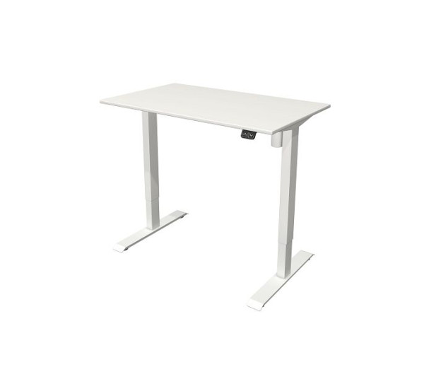 Kerkmann bijzettafel B 1000 x D 600 mm, elektrisch in hoogte verstelbaar van 740-1230 mm, wit, 10388510