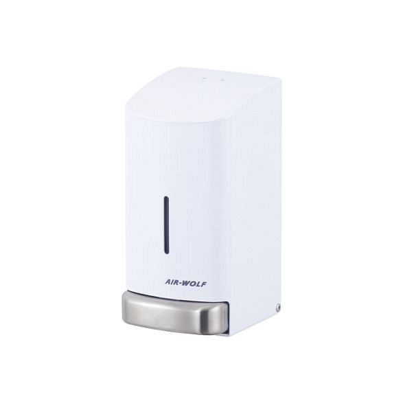 Air Wolf zeepdispenser, Alpha-serie, H x B x D: 208 x 102 x 124 mm, wit roestvrij staal, 20-696