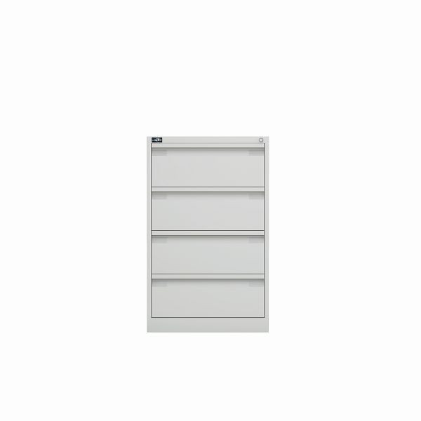 Bisley archiefkast ECO, dubbel spoor, DIN A5, 4 laden, kleur zuiver wit, KS24625