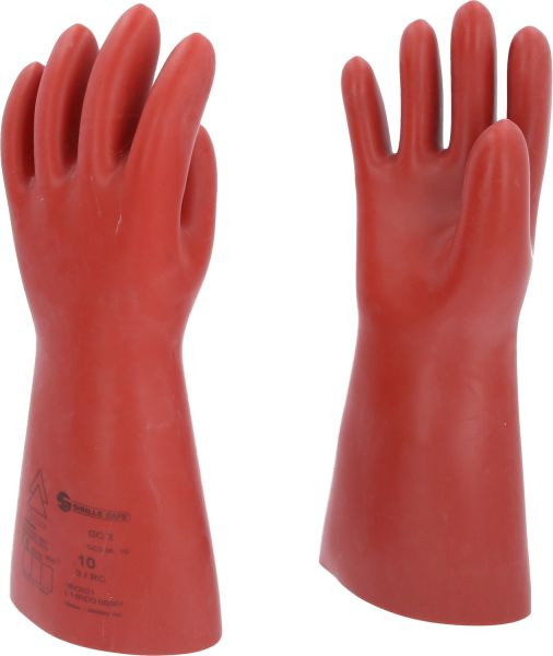 KS Tools Elektriciensbeschermhandschoen met mechanische bescherming, maat 10, klasse 3, rood, 117.0078