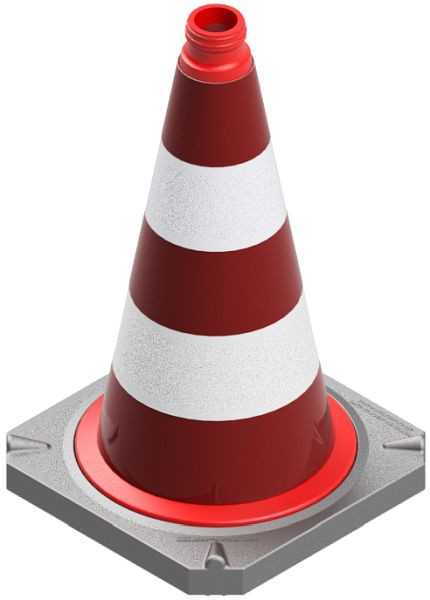 Schake tweedelige verkeerskegel volgens TL met reflecterende foliemantel, hoogte: 500 mm, folie type 2, 3L530TL2