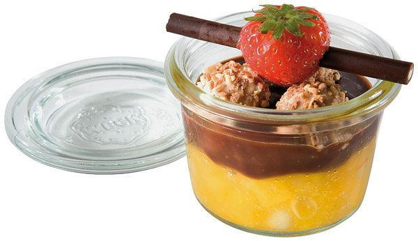 APS Weckpot met deksel, Ø 6 cm, hoogte: 5,5 cm, mini lateivorm 80 ml, verpakking van 12, 82310