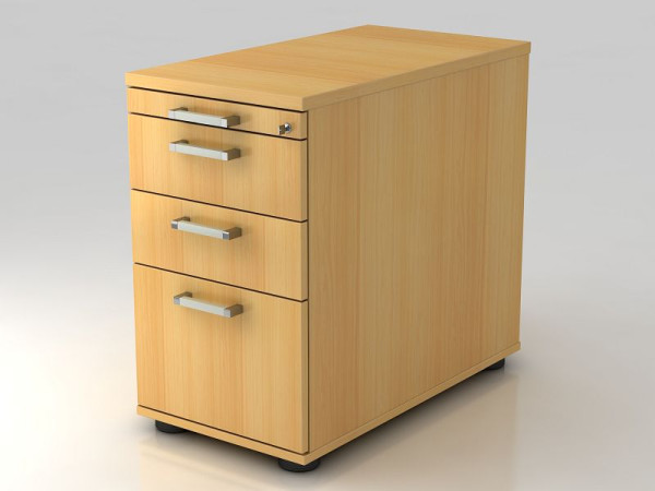 Hammerbacher stabak 80cm, 2 laden, 1 HR, slot, chroom beuken handgreep, 42,8x72-76x80 cm, 1/3/3/6 HE, VSC40/6/6/CE