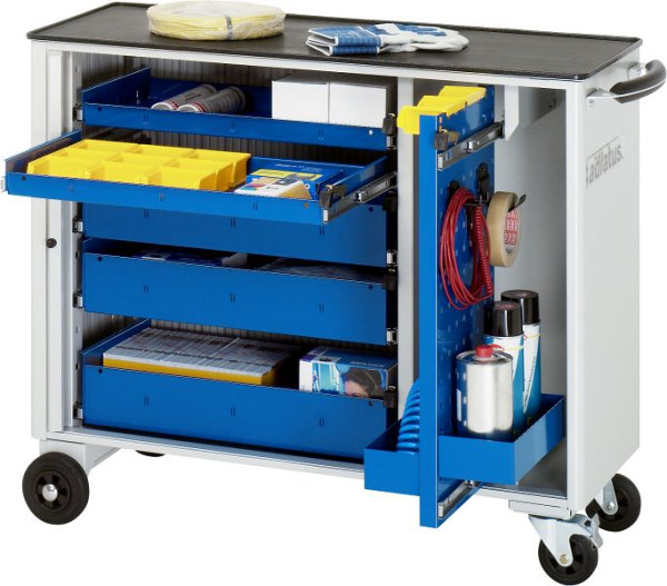 RAU gereedschapswagen serie adlatus model 10020, B1025 x D400 x H860 mm, incl. metalen steun, 02-10020.11