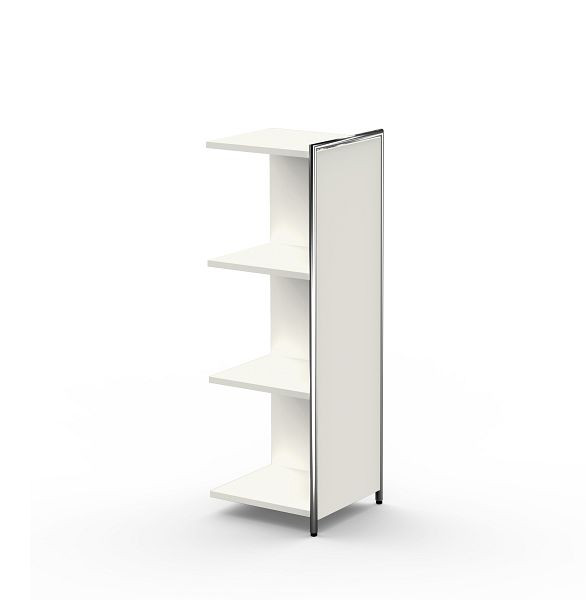 Kerkmann aanbouwdressoir/ruimteverdeler voor 3 OH, Artline, B 390 x D 380 x H 1150 mm, wit, 13740710