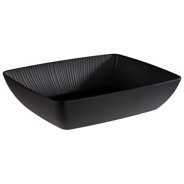 APS GN 1/2 kom -NERO- in zwart, 32,5 x 26,5 cm, hoogte: 7,5 cm, 3,5 liter, 85276