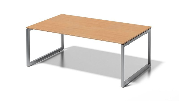 Bisley Cito directiewerkplek/vergadertafel, 730 mm vaste hoogte O-frame, H 19 x B 2000 x D 1200 mm, beuken/zilver, DOF2012BC355