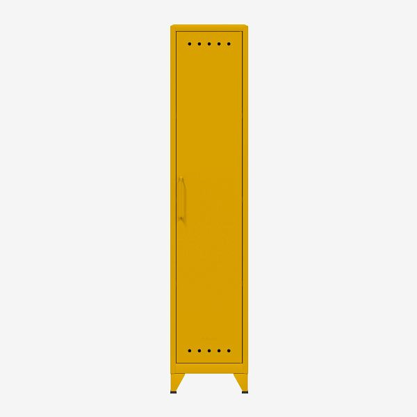Bisley Fern Lockerkast met drie vaste planken, zonnebloem (642), FERLOC3S642