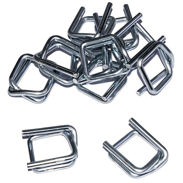 LINDER metalen klemmen verzinkt, voor 16 mm bandbreedte, 1000 stuks, B535