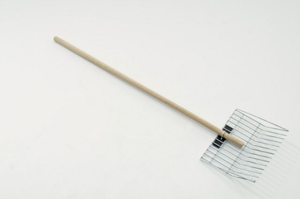 Growi speciale vork, met handgreep, extra stabiel, thermisch verzinkt, voor chips, 10050610
