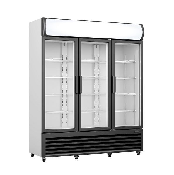 Saro koelkast, glazen deuren + reclamebord, GTK 1065, 453-1019