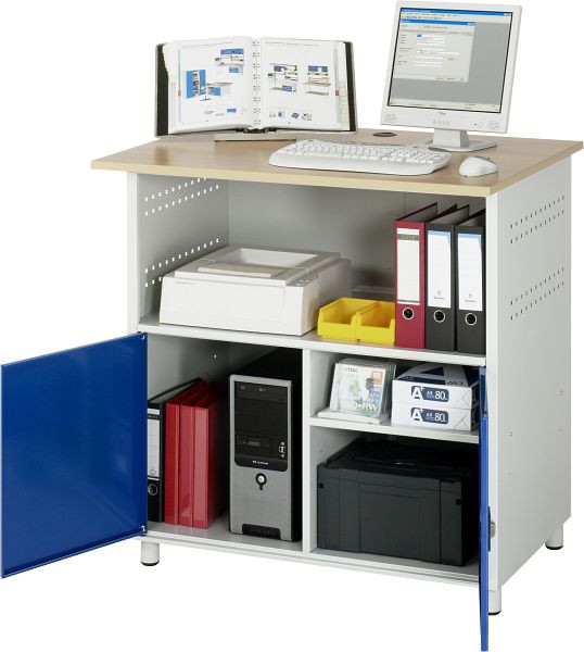 RAU computertafel, stationair, 1100x1100x800 mm, 07-1023S.11