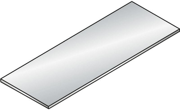 C+P 25 mm afdekplaat van direct gecoate spaanplaat (DBS), afmetingen (B x D): 1200 x 420 mm, DBS decor: lichtgrijs decor, 3212-1200 S10004