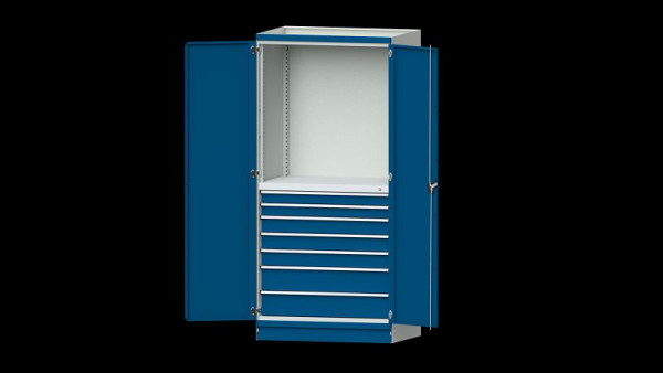 ANKE werkbanken basiskast modulair kastensysteem, serie 1060 V, model 3005, 1015 x 720 x 2200 mm, RAL 7035/5010, 631.272