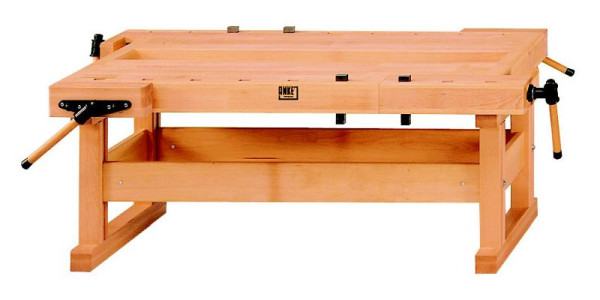 ANKE schaafbank groepswerkplek; 2 werkplekken; 1800x1120x640 mm; Spanwijdte 105 mm, achterste tang 160 mm; met 2 sets rechthoekige bankhaken